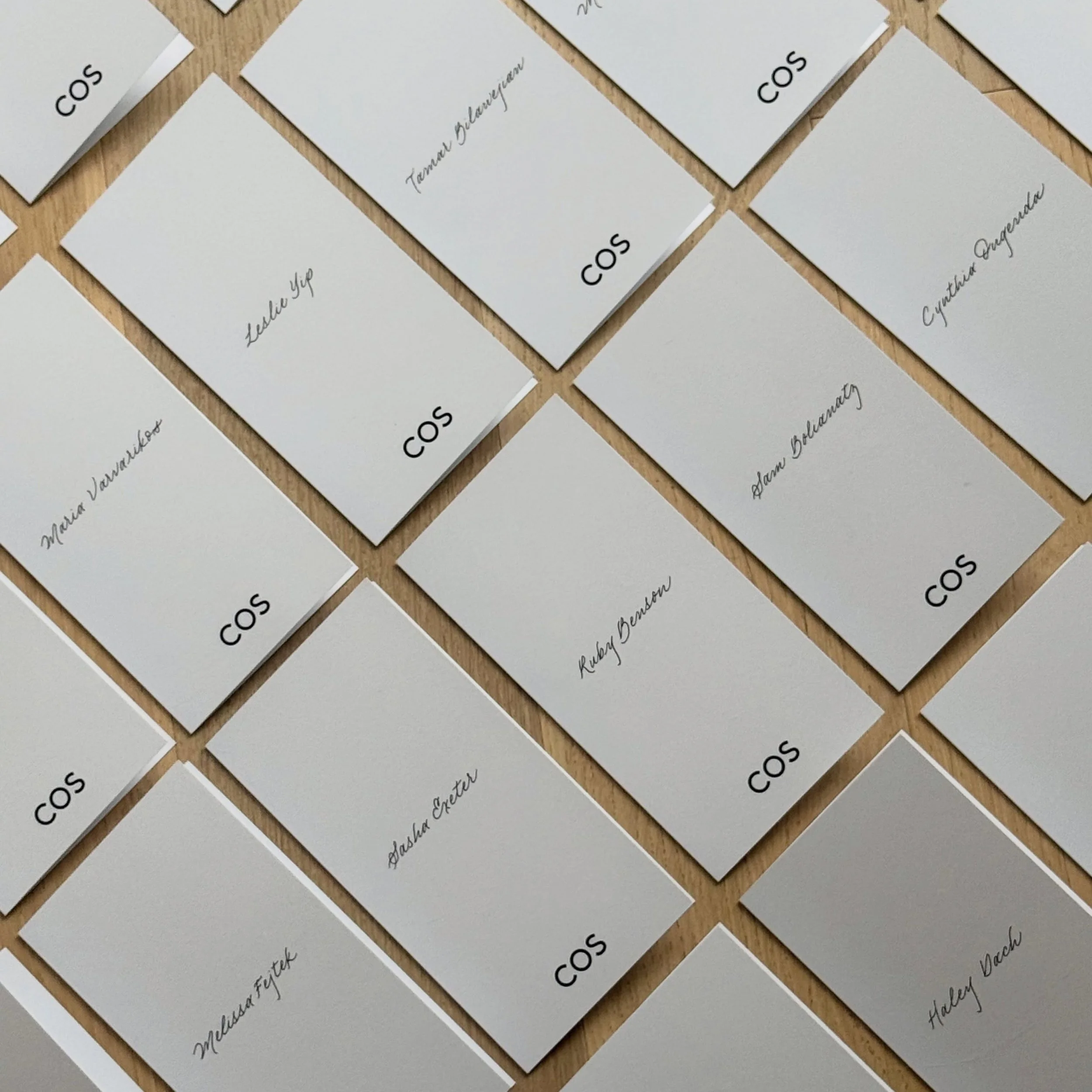 Went in a different direction for this one and I am obsessed. 
Always fun to play around with different styles of handwriting. 

For @cosstores @zoiagency 

#torontocalligrapher #cos #menucards #handwritten