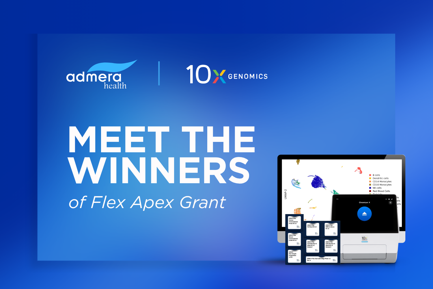 Admera Health and 10x Genomics Announce Winners of the Flex Apex Grant Program