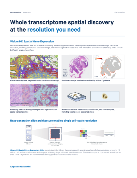 Visium HD product flyer