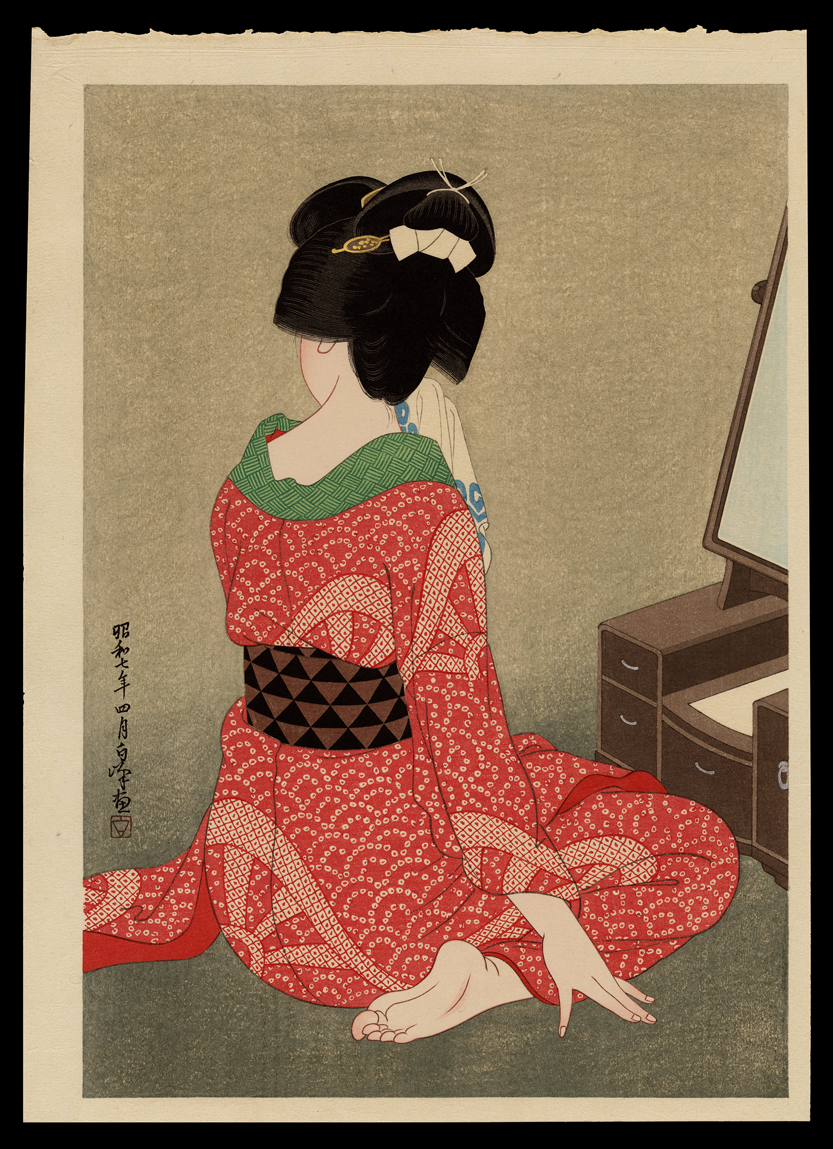 Shin_Hanga_Hirano_Hakuho_Before_the_Mirror.png