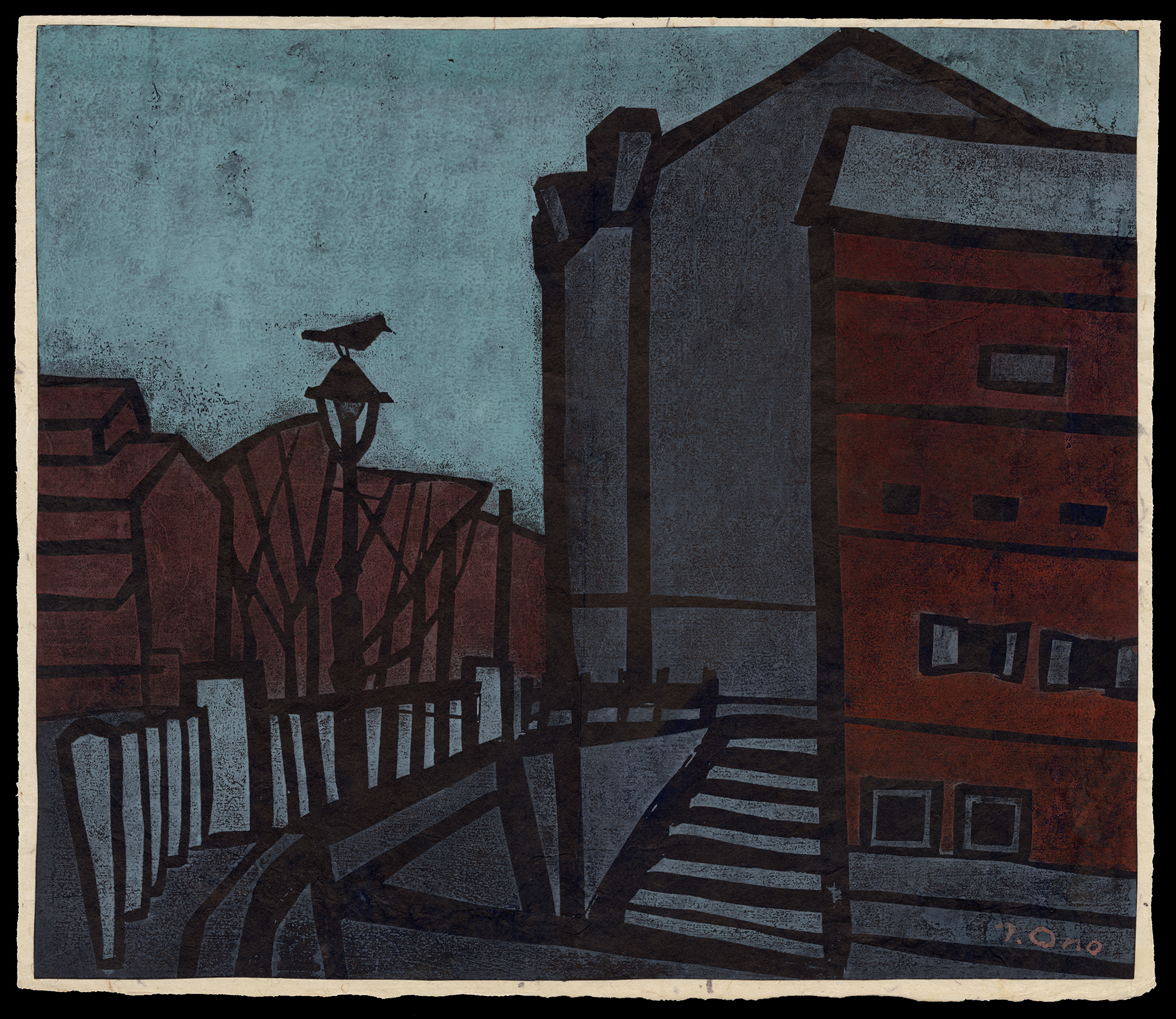 Sosaku_Hanga_Tadashige_Ono_Bridge_and_Streetlamp.png