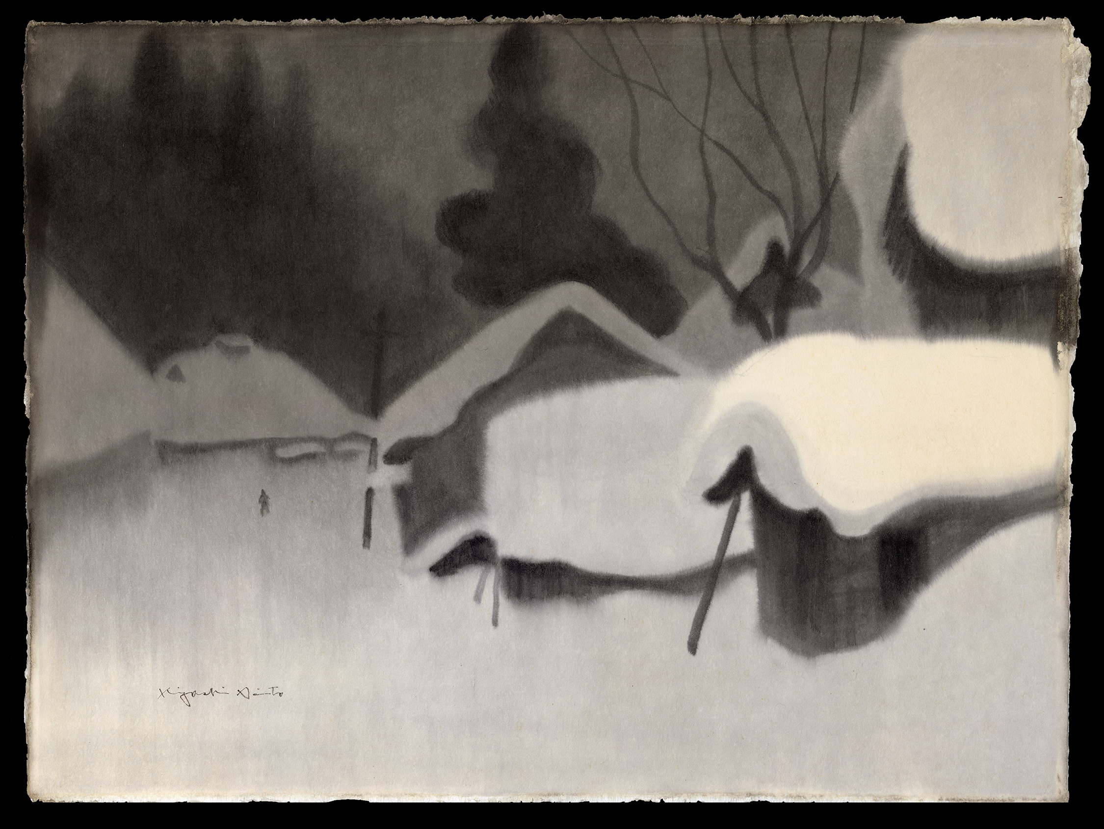 Sosaku_Hanga_Kiyoshi_Saito_Winter_in_Aizu_painting.png