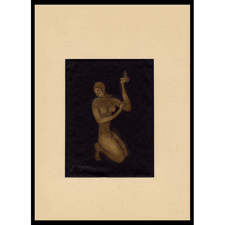 <b>A LAMP</b><br><em>Yoshio Nagase<br>1920<br><br>$1,500</em>