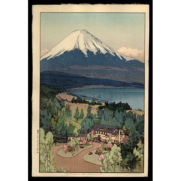 <b>FUJI NEW GRAND HOTEL, LAKE YAMANAKA</b> / <em>Hiroshi Yoshida<br>1937<br><br><B>SOLD</B></em>