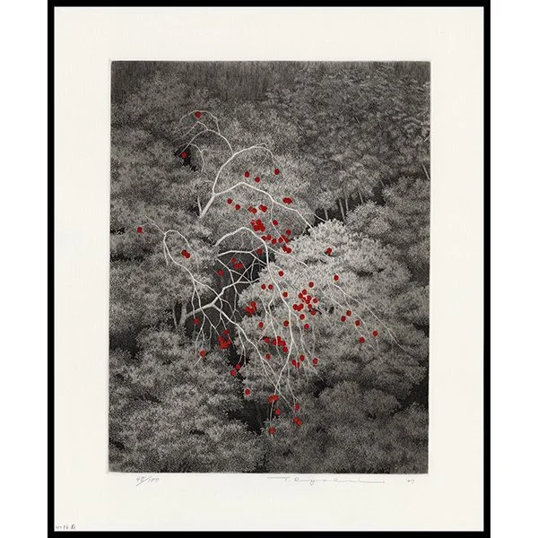 <b>PERSIMMONS AND THICKET</b> / <em>Ryohei Tanaka<br>2007<br><br>$3,000</em>