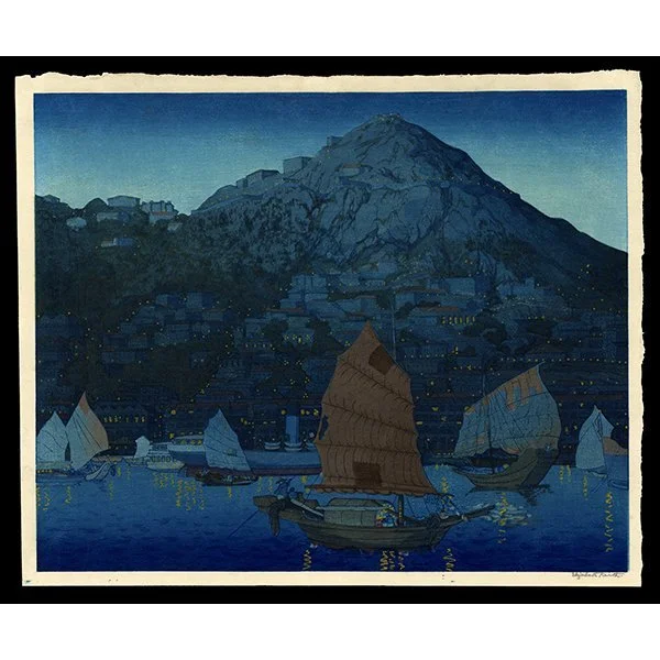 <b>HONG KONG HARBOR, NIGHT</b> / <em>Elizabeth Keith<br>1924<br><br><b>SOLD</b></em>