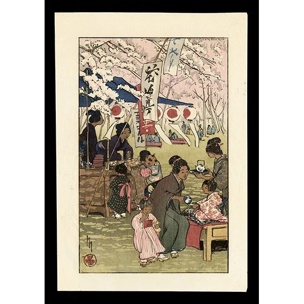<b>BLOSSOM TIME IN TOKYO</b><br><em>Helen Hyde<br>1914<br><br>$2,000</em>