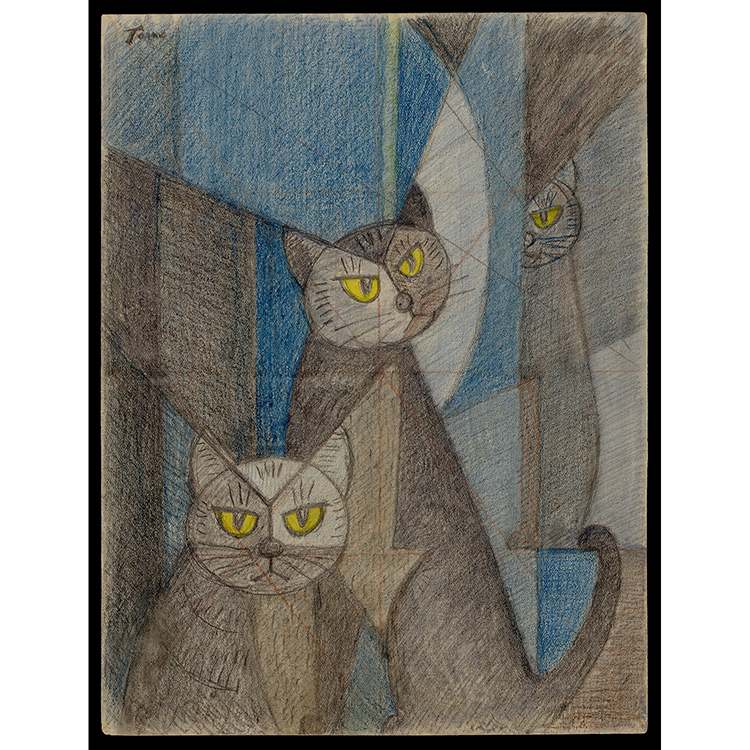 <b>CAT RIVALS IN LOVE</b> / <em>Tomoo Inagaki<br>1967<br><br><b>SOLD</b></em>