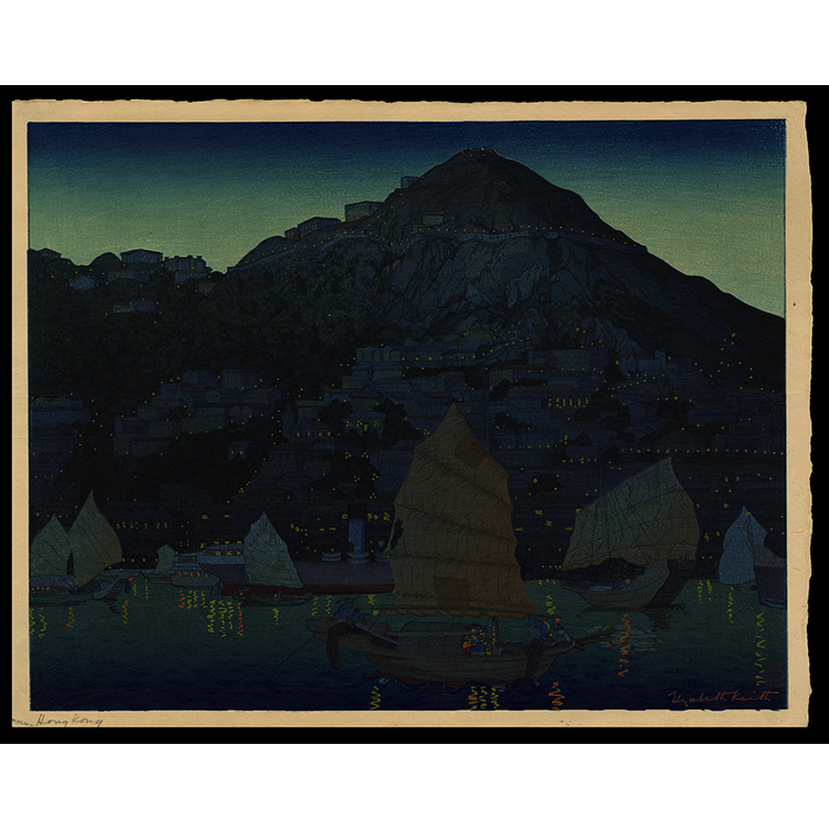 <b>HONG KONG HARBOR</b> / <em>Elizabeth Keith<br>1924<br><br><b>SOLD</b></em>