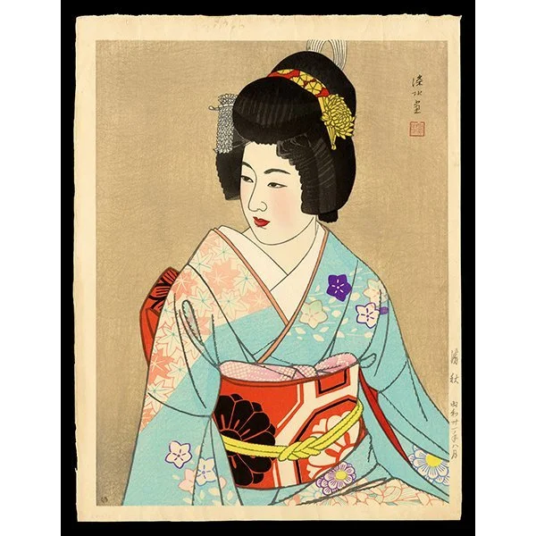 <b>IN A BRACING AUTUMN</b><br><em>Ito Shinsui<br>1956<br><br>$3,000</em>