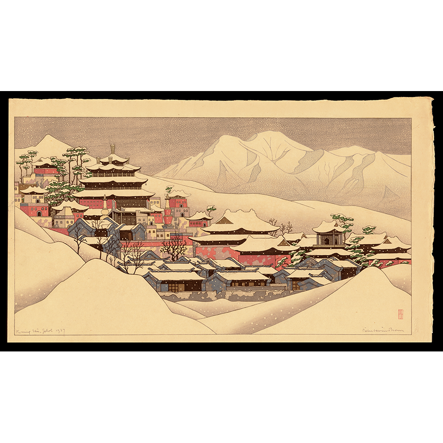 <b>JEHOL IN WINTER</b> / <em>Peter Irwin Brown<br>1937<br><br><b>SOLD</b></em>