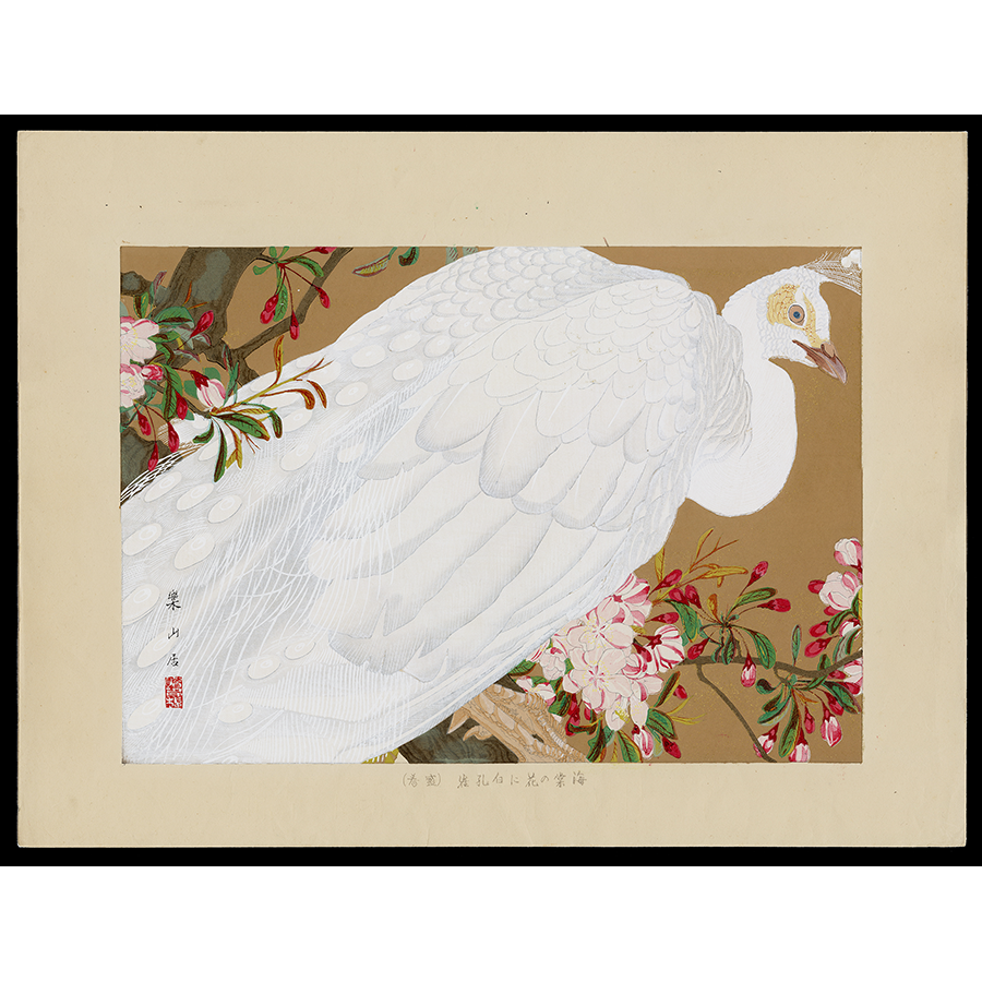 <b>WHITE PEACOCK</b> / <em>Tsuchiya Rakuzan<br>1932<br><br><b>SOLD</b></em>