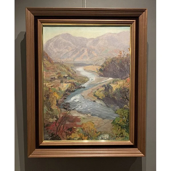 <b>MOUNTAIN AND STREAM </b> / <em>Hiroshi Yoshida<br>c. 1930<br><br><b>SOLD</b></em>