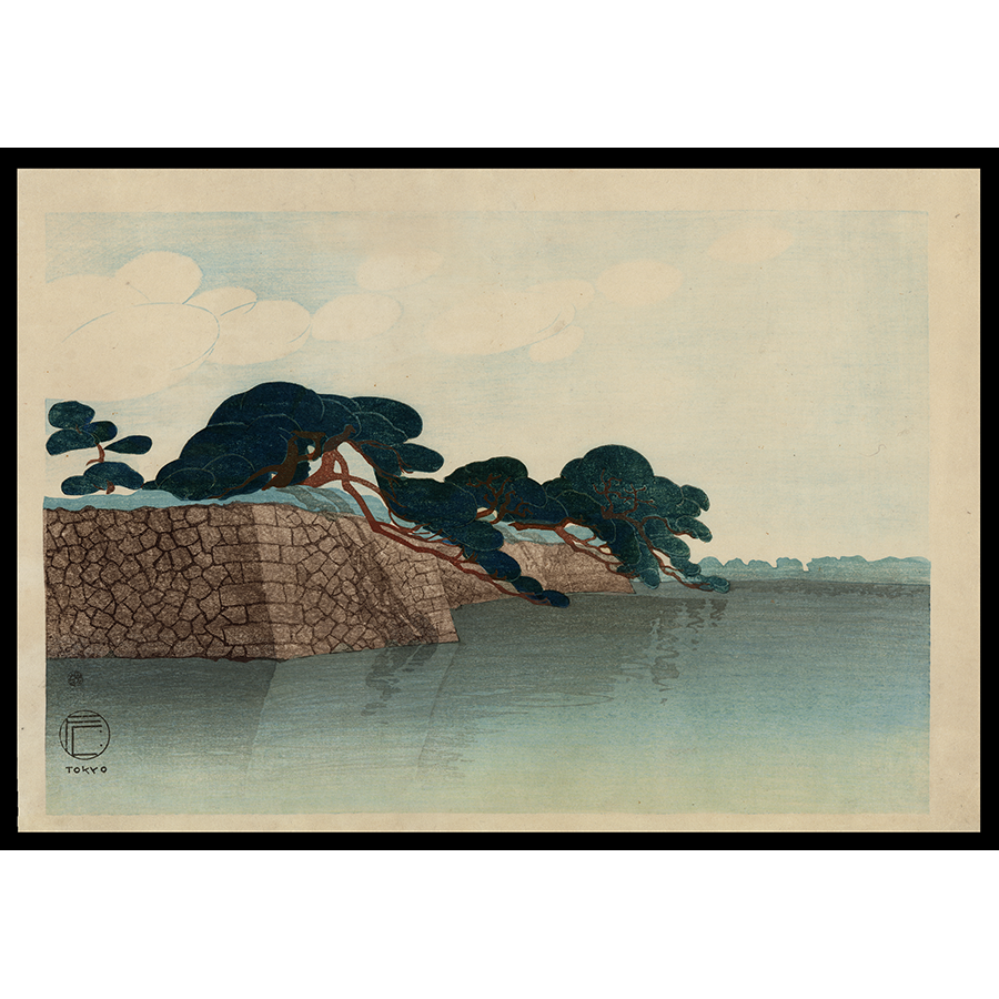 <b>PINE TREES BY THE MOAT</b> / <em>Fritz Capelari<br>1915<br><br><b>SOLD</b></em>