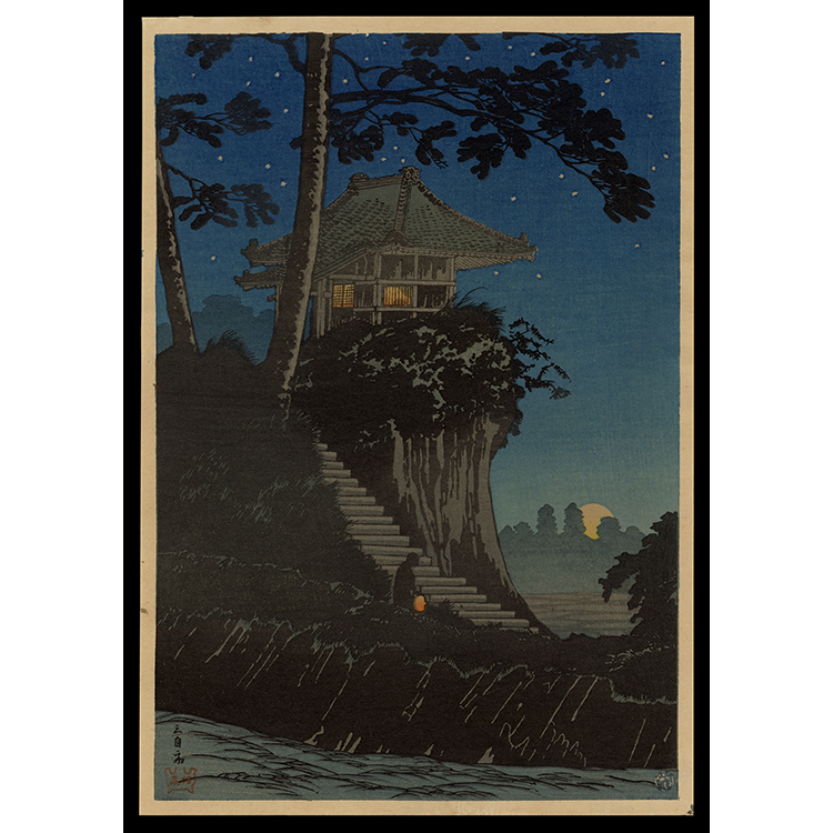 <b>TOKUMOCHI IN STARRY NIGHT </b> / <em>Takahashi Hiroaki (Shotei)<br>1936<br><br><b>SOLD</b></em>