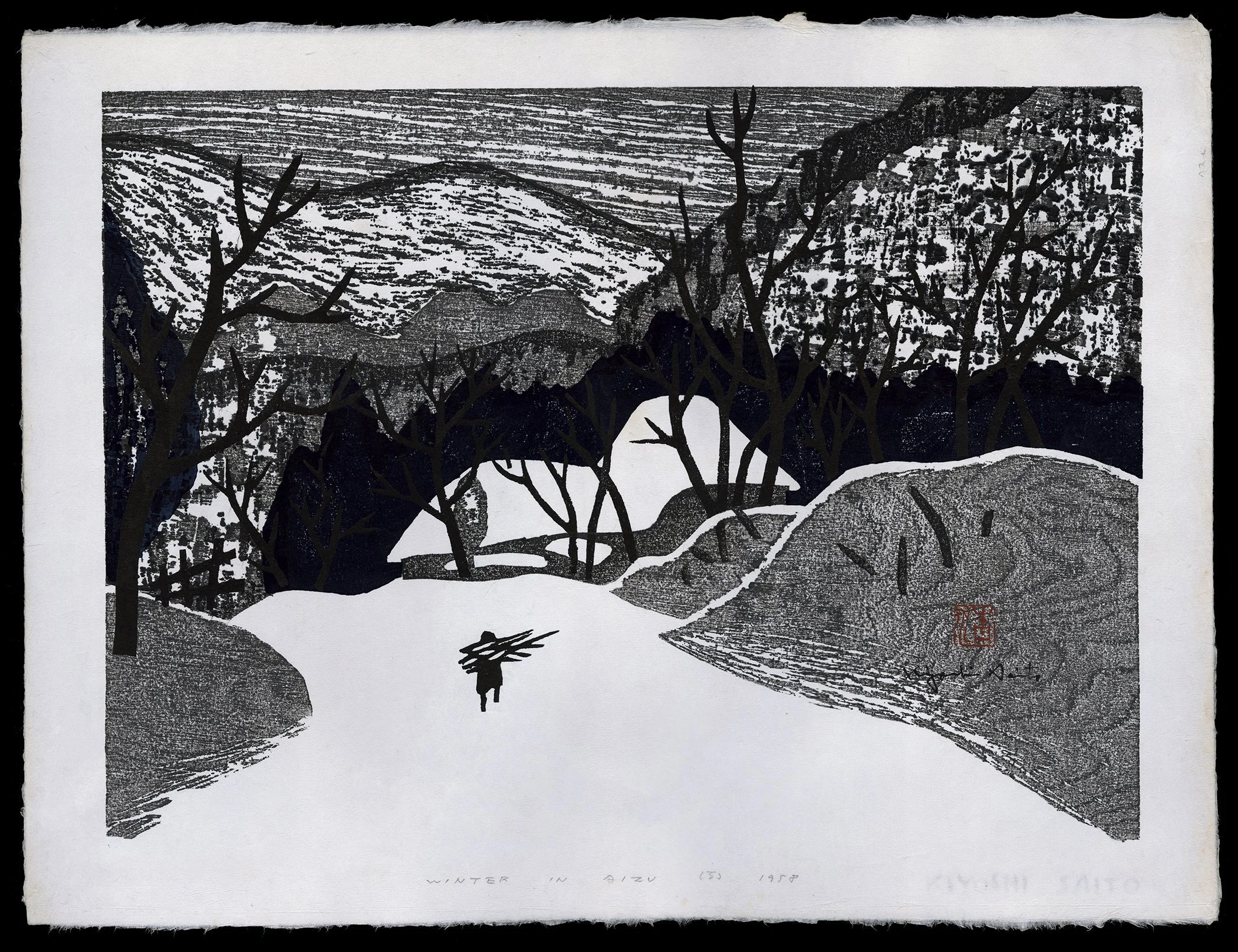 Winter in Aizu | Kiyoshi-Saito — COLLECTING JAPANESE PRINTS