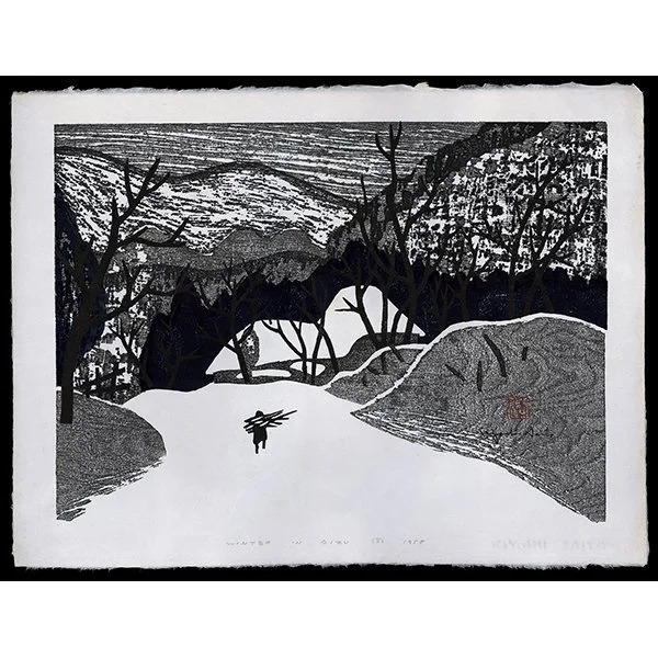 <b>WINTER IN AIZU</b> / <em>Kiyoshi Saito<br>1958<br><br>$1,800</em>