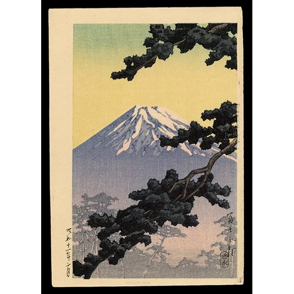 <b>SACRED MOUNT FUJI</b> / <em>Kawase Hasui<br>1936<br><br>$350</em>