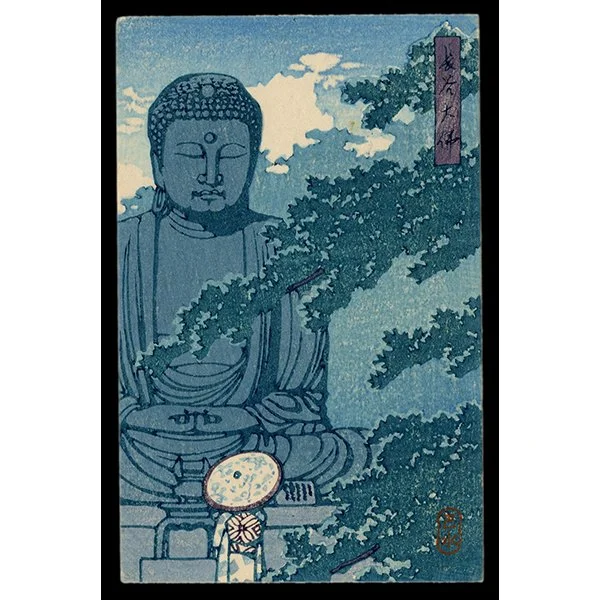 <b>GREAT BUDDHA KAMAKURA</b> / <em>Kawase Hasui<br>c.1930s<br><br>SOLD</em>