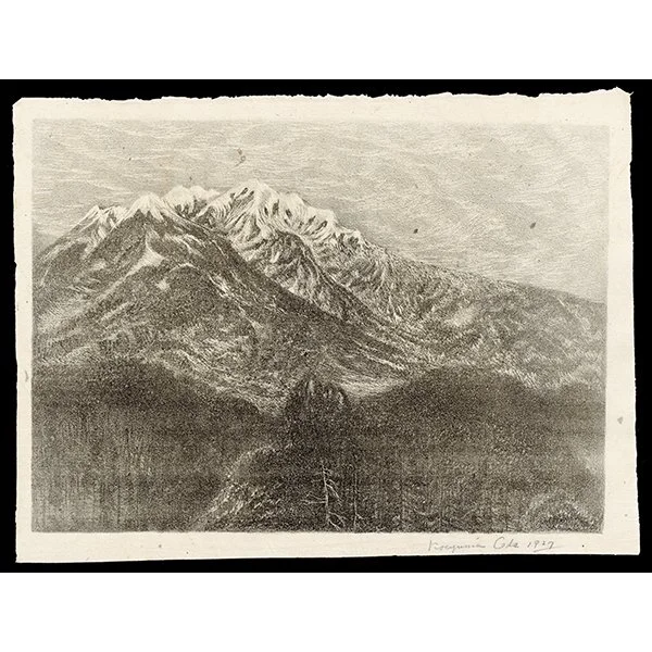 <b>MT. YATSUGATAKE</b> / <em>Kazuma Oda<br>c. 1920<br><br>$3,000</em>