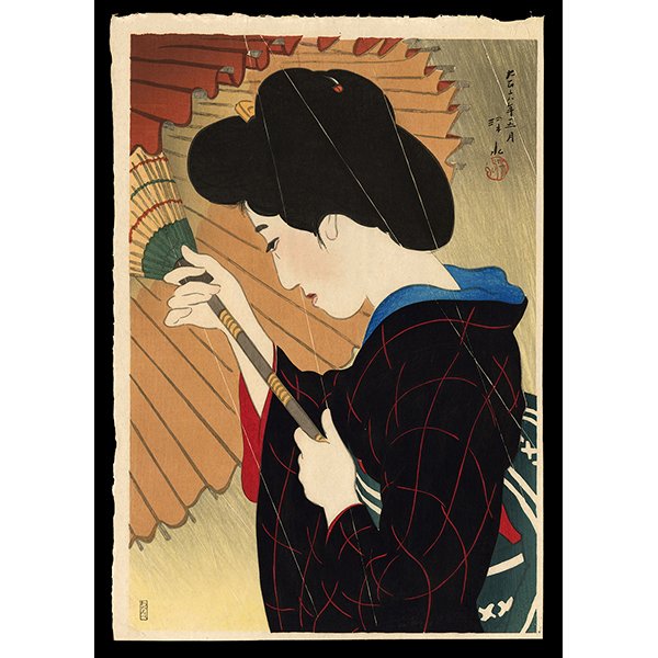<b>A PASSING RAIN</b> / <em>Ito Shinsui<br>1917<br><br>Price Upon Request</em>
