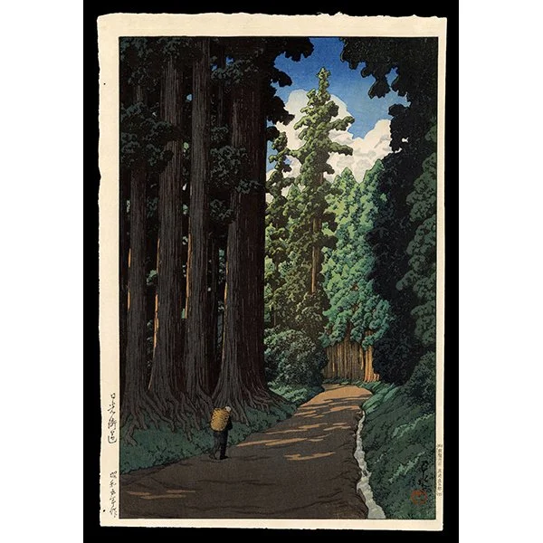 <b>THE NIKKO HIGHWAY</b> / <em>Kawase Hasui<br>1930<br><br><B>SOLD</B></em>