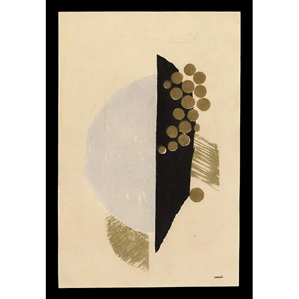 <b>LYRIC ON MUSICAL COMPOSITION, DEBUSSY, GOLDEN FISH</b> / <em>Koshiro Onchi<br>1936<br><br><b>SOLD</b></em>
