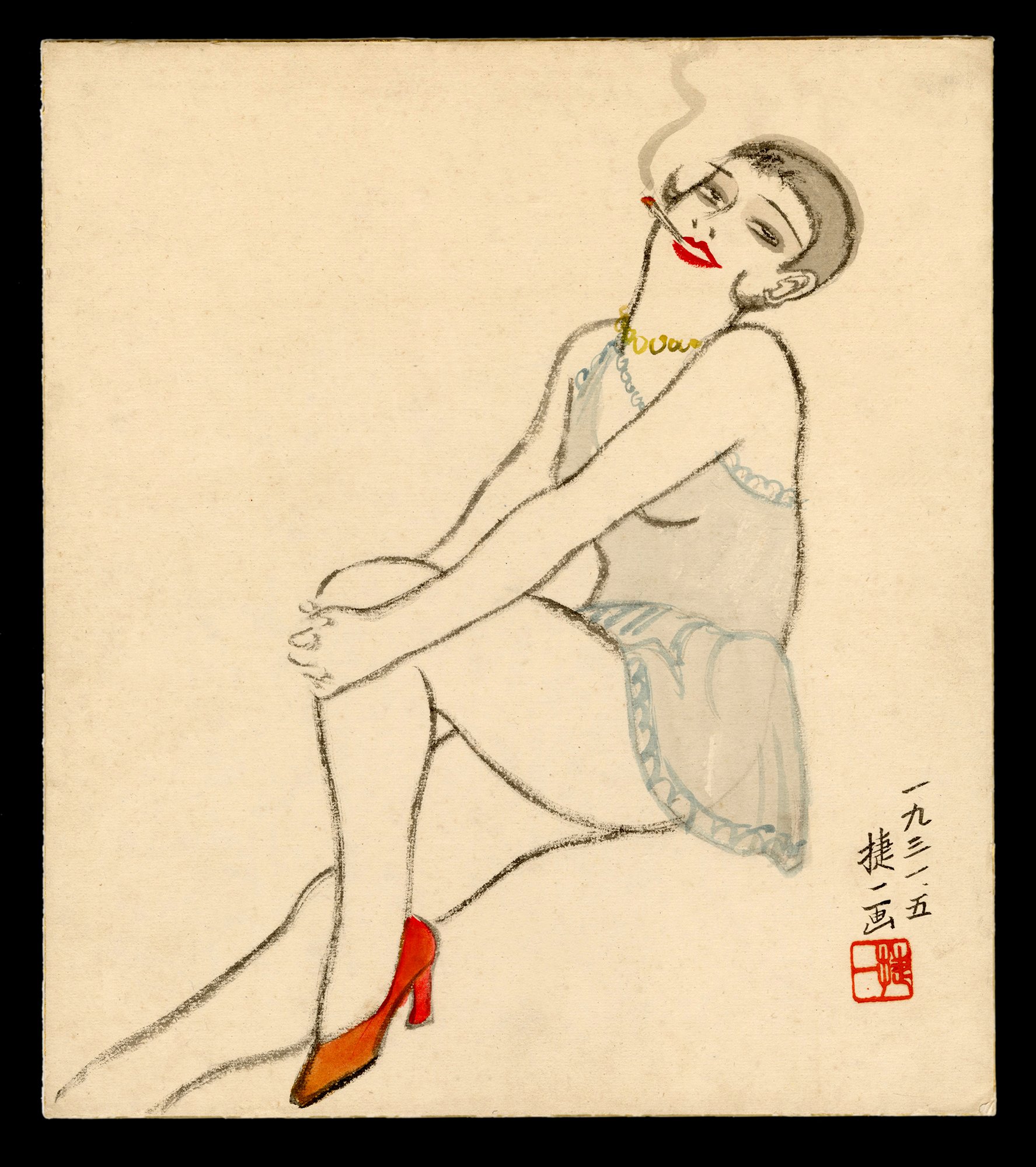 Shin_Hanga_Shoichi_Yagihara_Moga_Smoking_Cigarette-web.jpg