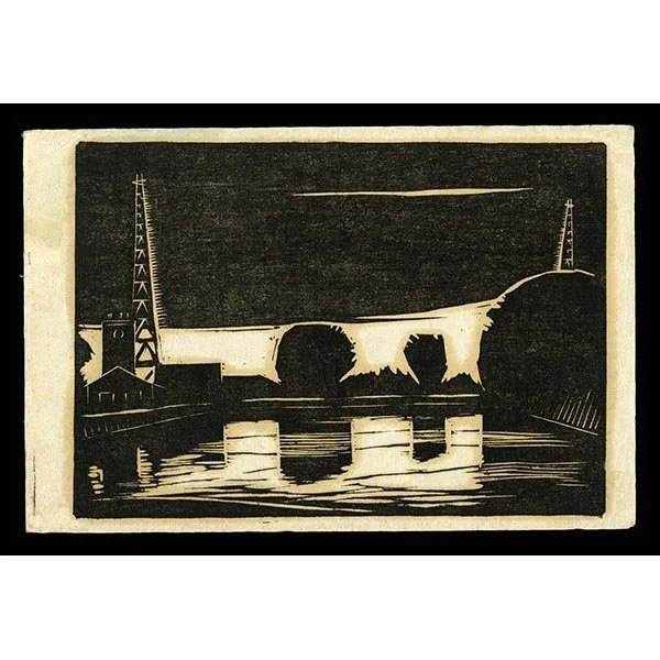 <b>RADIO WAVE TOWERS</b> / <em>Tomoo Inagaki<br>1929<br><br><b>SOLD</b></em>