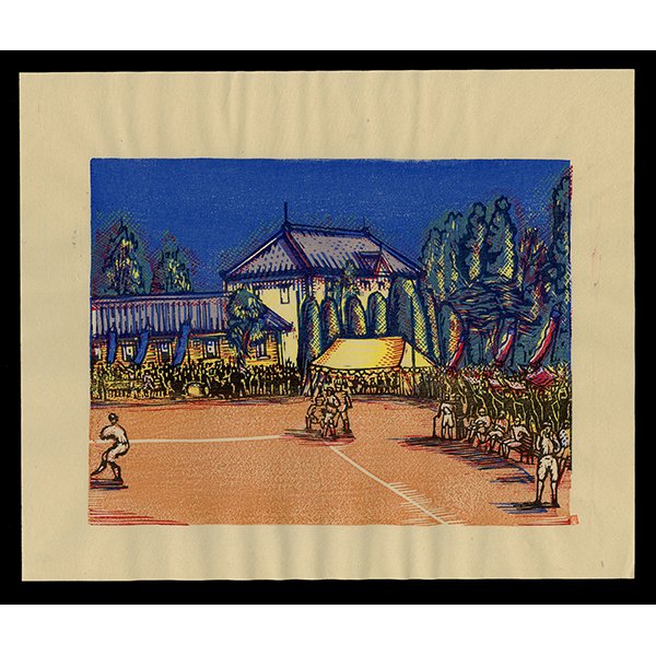 <b>BASEBALL GAME</b> / <em>Sumio Kawakami<br>1932<br><br>$3,000</em>