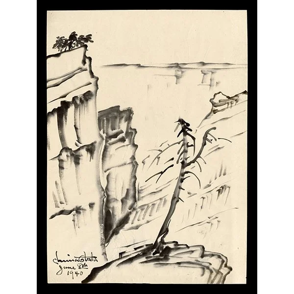 <b>GRAND CANYON</b> / <em>Chiura Obata<br>1940<br><br><B>SOLD</B></em>