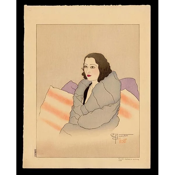 <b>BEAUTE JAPONAISE MODERNE (KOBE)</b> / <em>Paul Jacoulet<br>1935<br><br><b>SOLD</b></em>