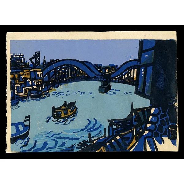 <b>FERRY PORT</b> / <em>Masahiro Shimizu<br>1934<br><br><b>SOLD</b></em>