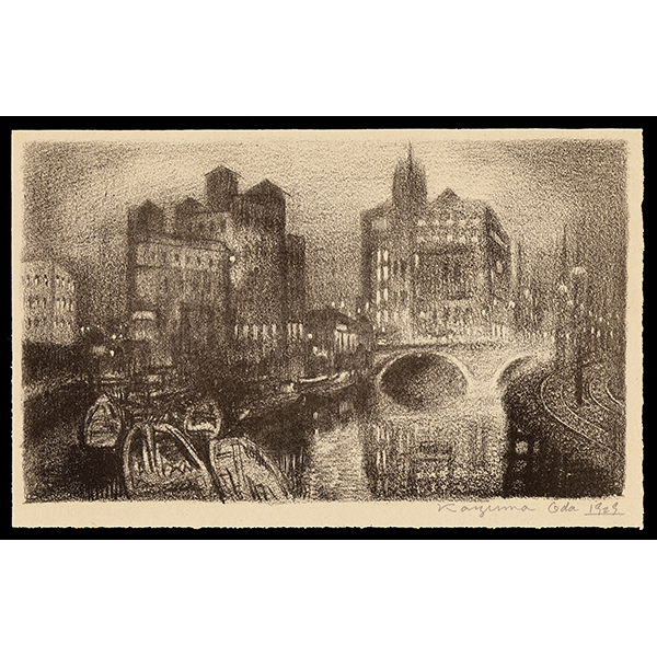 <b>SUKIYA BRIDGE AT NIGHT</b> / <em>Kazuma Oda<br>1929<br><br><b>SOLD</b></em>