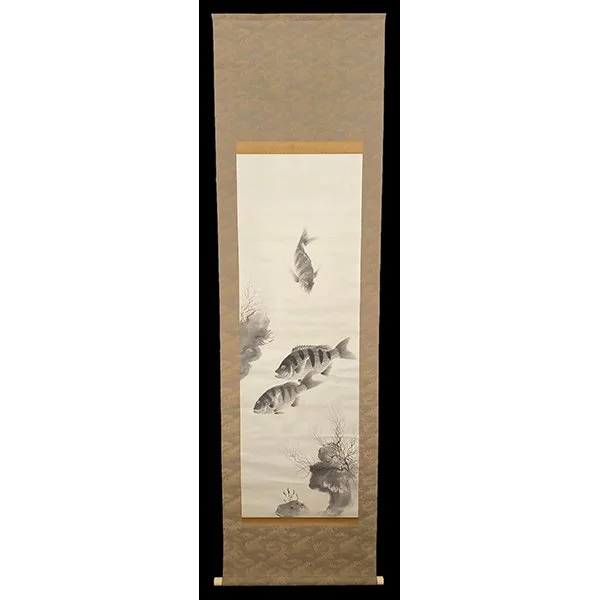 <b>THREE FRESHWATER FISH</b> / <em>Bakufu Ohno<br>1930s–1940s<br><br><b>SOLD</b></em>