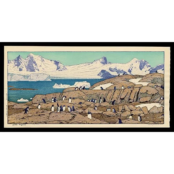 <b>GENTOO PENGUINS</b> / <em>Toshi Yoshida<br>1977<br><br><B>SOLD</B></em>