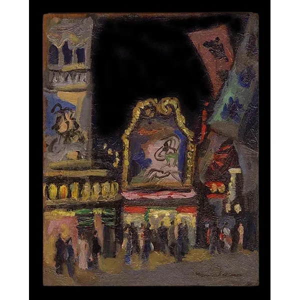 <b>AKASAKA AT NIGHT</b> / <em>Riichirō Kawashima<br>1935<br><br>$2,500</em>