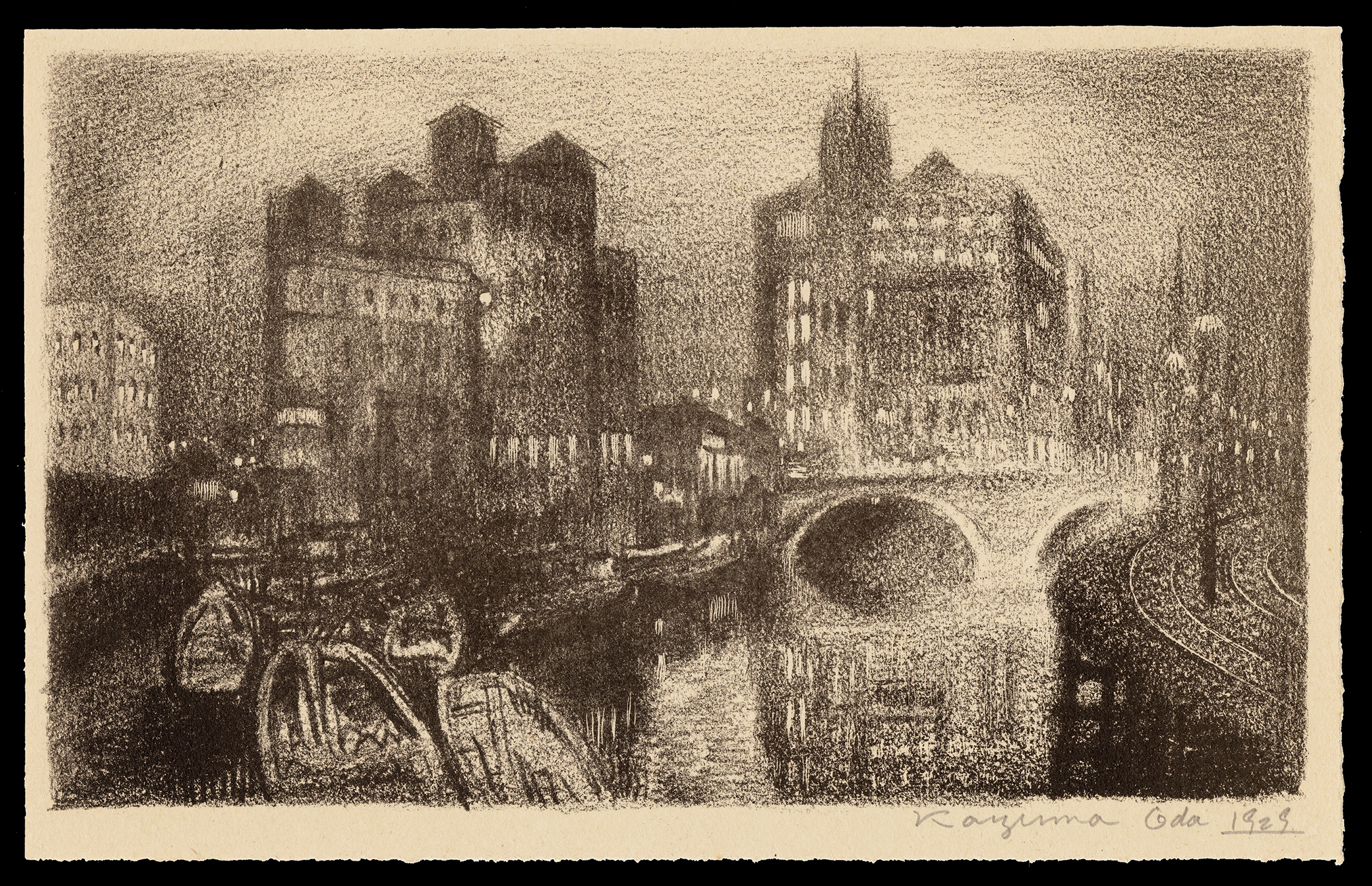 Sosaku_Hanga_Kazuma_Oda_Sukiya_Bridge_at_Night-web.png