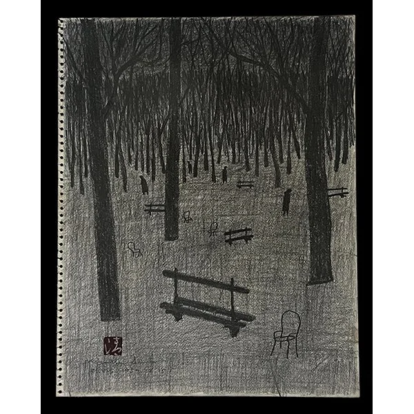<b>PARIS</b> / <em>Kiyoshi Saito<br>1959<br><br><B>SOLD</B></em>