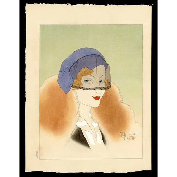 <b>UNE PARISIENNE</b> / <em>Paul Jacoulet<br>1934<br><br>$25,000</em>
