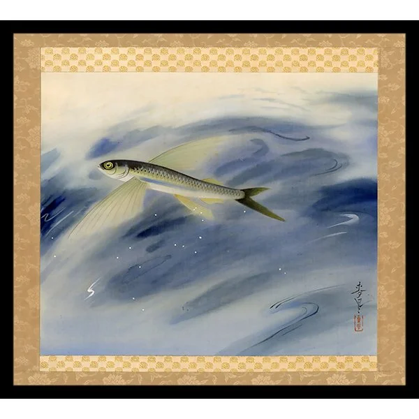 <b>FLYING FISH (TOBIUO)</b> / <em>Bakufu Ohno<br>c. 1930s<br><br><b>RESERVED</b></em>