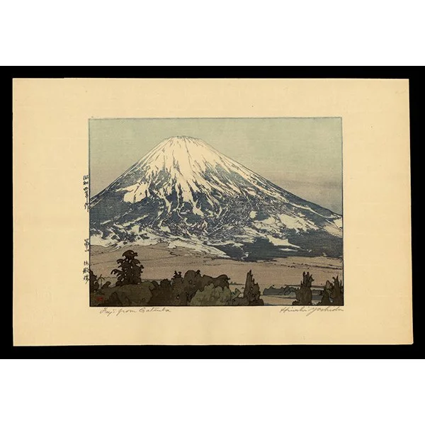 <b>FUJIYAMA FROM GOTEMBA</b> / <em>Hiroshi Yoshida<br>1929<br><br><B>SOLD</B></em>