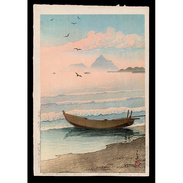 <b>BOSHU, KAMO RIVER</b> / <em>Kawase Hasui<br>1934<br><br><B>SOLD</B></em>