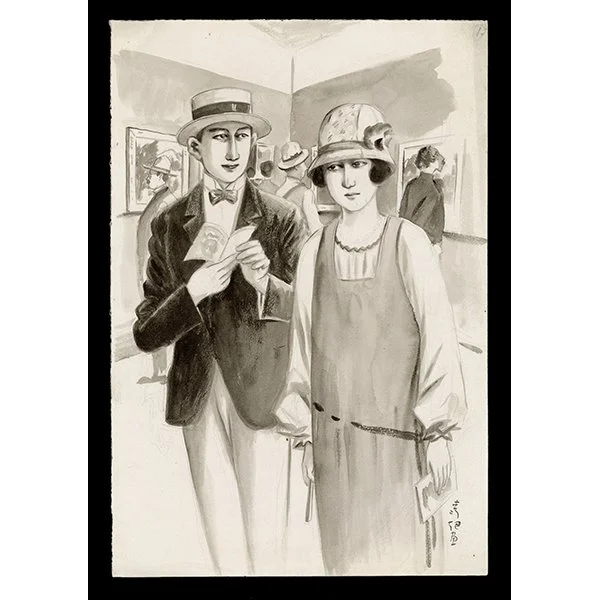 <b>ART EXHIBITION</b> / <em>Unknown Japanese Artist<br>c. 1925-1930<br><br><B>RESERVED</B></em>