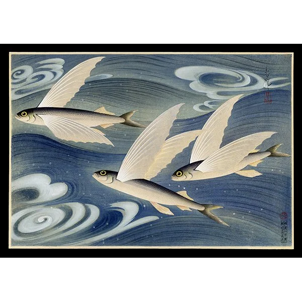 <b>FLYING FISH (TOBIUO)</b> / <em>Bakufu Ohno<br>1938<br><br><b>SOLD</b></em>