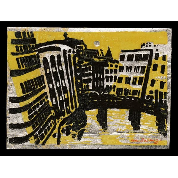 <b>FROM SUKIYABASHI BRIDGE</b> / <em>Masahiro Shimizu<br>1934<br><br><b>SOLD</b></em>