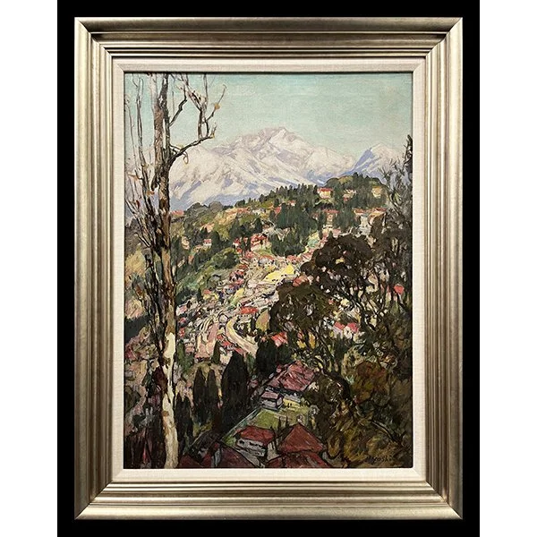 <b>DARJEELING (MT. KANGCHENJUNGA IN THE DISTANCE)</b> / <em>Hiroshi Yoshida<br>20th Century<br><br><b>SOLD</b></em>