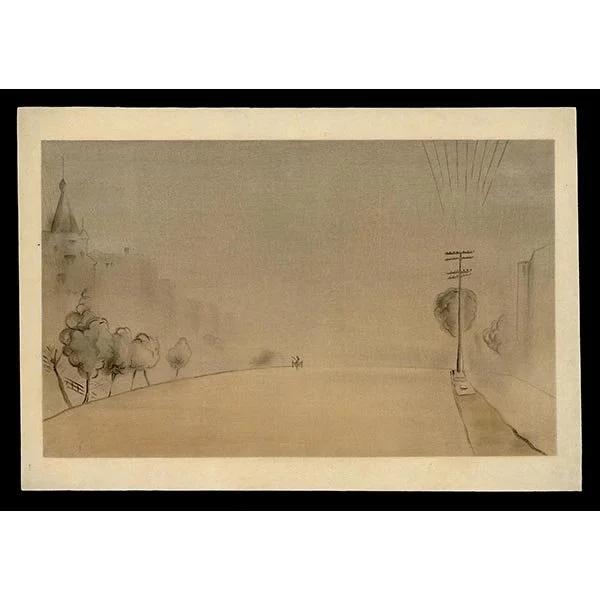 <b>FOGGY MORNING, VAN NESS AVE, S.F.</b> / <em>Chiura Obata<br>1930<br><br>$5,000</em>