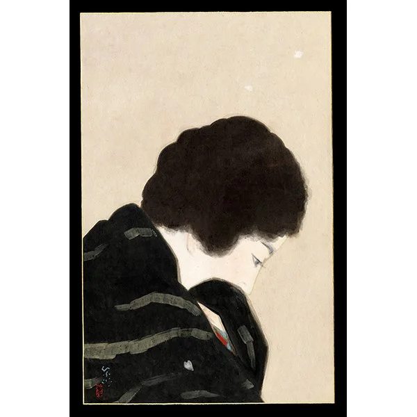 <b>MOGA IN BLACK KIMONO</b> / <em>Shimei Terashima<br>1925-1930<br><br><B>RESERVED</B></em>
