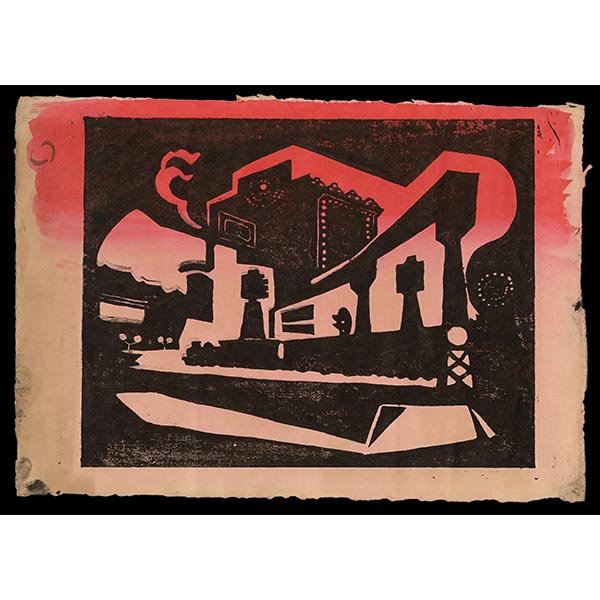 <b>TRAIN STATION</b> / <em>Yasunori Taninaka<br>1933<br><br><b>SOLD</b></em>